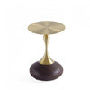 Patchin Modern End Table in Brown and Gold
