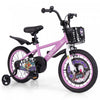 Costway 16" Kid's Bike For 4-7 With Height-adjustable Handlebar & Saddle Handbrake Purple