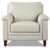 Hydeline Westcott Leather Chair - Vanilla