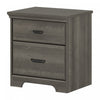 Versa 2-drawer Nightstand - End Table With Storage - Gray Maple