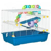 Pawhut 31\" Large Hamster Cage, Small Animal House, Multi-storey Gerbil Haven, Tunnel Tube System, Wi