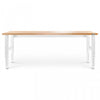 Gladiator 8' Adjustable Height Hardwood Workbench - Hammered White