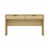 Grace Modern 54\" Office Desk in Natural Oak (2-Drawer)