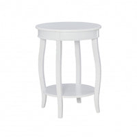 Rainbow Chairside Table - White