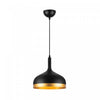 Dash Collection 12\" Pendant Ceiling Light - Black & Gold