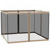 Outsunny Replacement Mosquito Netting For Gazebo 10' X 10' Screen Walls For Canopy With Zippers For