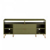Dumbo Modern 63\" Fluted TV Stand in Olive Green