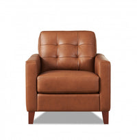 Hydeline Aiden Leather Chair - Brown