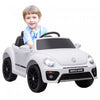 Qaba 12v Electric Car For Kids, Volkswagen Beetle Licensed Battery Powered Ride-On Kids Car With Par