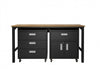 Fortress Modern 3-Piece Garage Set in Charcoal Gray Garage Storage