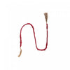Wood Red Beaded Garland with Tassels