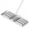 Costway Lawn Leveling Rake 30" X 10" Heavy Duty Level Lawn Tool For Garden Backyard/lawn Silver