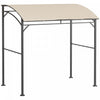 Outsunny 7' X 5' Bbq Grill Gazebo Tent, Garden Grill Canopy With Steel Frame And Hooks, Outdoor Sun