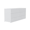 Nordika James 6-Drawer Dresser - White