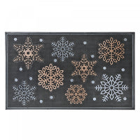 Rubber Snowflakes Floormat