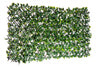 Artificial Willow Expandable Trellis 36\"x 72\" White Rose Leaves