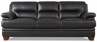 Hydeline Luxor Leather Sofa - Black