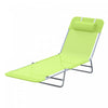Outsunny Outdoor Lounge Chair, Folding Adjustable Reclining Chair, Green