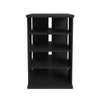 Nordika Jasper 4-Shelf Audio Tower Bookcase - Black