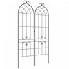 Outsunny 2 Pcs Garden Trellis For Climbing Plants, Outdoor Metal Trellis