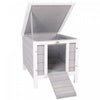 Pawhut 20\"x16.5\"x17\" Wooden Rabbit Hutch Small Animal House Bunny Guinea Pig Pet Cage Coop Cat Shelt