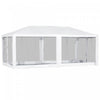 Outsunny 19'x9' Party Tent Gazebo Canopy Garden Sun Shade For Outdoor Event With Removable Mosquito