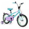 Costway 16" Kids Bike With Adjustable Saddle Handlebar Removable Training Wheels Handbrake Blue