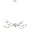 Dainolite Nebraska 10 Light Horizontal Pendant Matte White Finish Lamp