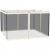 Outsunny 10' X 12' Gazebo Replacement Mosquito Netting, White
