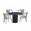 Hathaway and Palmer Modern Industry Chic 5-Piece Dining Set in Gold Dust and Black Dining Room Set