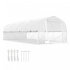 Outsunny 19.5' X 10' Tunnel Greenhouse Green House With Mesh Sidewalls Door