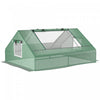 Outsunny 71\" X 55\" X 32\" Mini Greenhouse Portable Hot House For Plants With 2 Large Windows And Grou