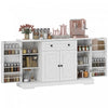 HOMCOM 54" Sideboard Buffet Cabinet, Farmhouse Kitchen Cabinet, White