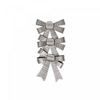 3pc Shiny Bows Silver - Set of 6 Giftwrap