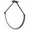 Dainolite Regan LED Pendant 50w Matte Black White Silicone Diffuser Lamp