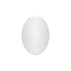 Mortise 20 Inch Frameless Oval Mirror In Chrome