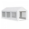 Outsunny 20' X 10' Party Tent Canopy, Gazebo Tent With 6 Removable Side Walls And Windows For Outdoo