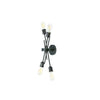 Dainolite Nebraska 4 Light Wall Sconce Espresso Finish Lamp