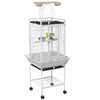 Pawhut 61.5 Inch Bird Cage Parakeet House For Cockatiel With Stand, Pull Out Tray, Play Top, Storage