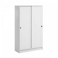 Elite 4-shelf Accent Cabinet - White