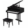 Homcom Modern Kids Piano, 30 Keys, Set Of 2, Mini Toy For Child, Grand Piano With Music Stand And Be