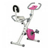 Soozier Foldable Exercise Bike W/ 8 Level Quiet Magnetic Resistance, Pink