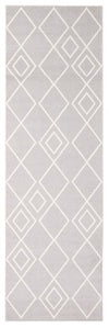 Kenza Grey Machine Washable Area Rug - 2'6\" x 8'0\"