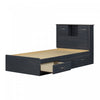 Ulysses Storage Bed And Bookcase Headboard Set Blueberry - South Shore Twin Bed