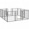 Pawhut Dog Playpen, Heavy-duty Metal Puppy Play Pen, Pet Exercise Fences For Outside And Indoor, Diy