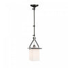 Brydon 1-Light Black Brushed Nickel Rectangular Wall Sconce Pendant