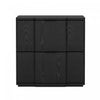 Clive Mid-Century Modern 22\" Nightstand in Black (2-Drawer)