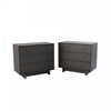 Finnley 3-drawer Nightstand - Black Oak