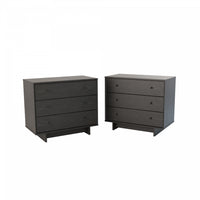 Finnley 3-drawer Nightstand - Black Oak