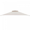 10' X 12' Patio Gazebo Replacement Top Cover 2-tier Canopy Cpai-84 Outdoor Beige